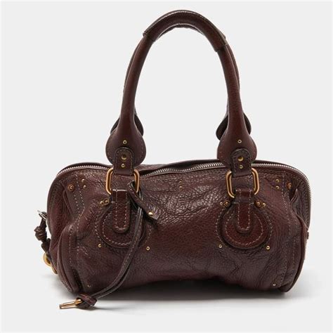 chloe paddington bag burgundy|Best 25+ Deals for Chloe Paddington Handbags .